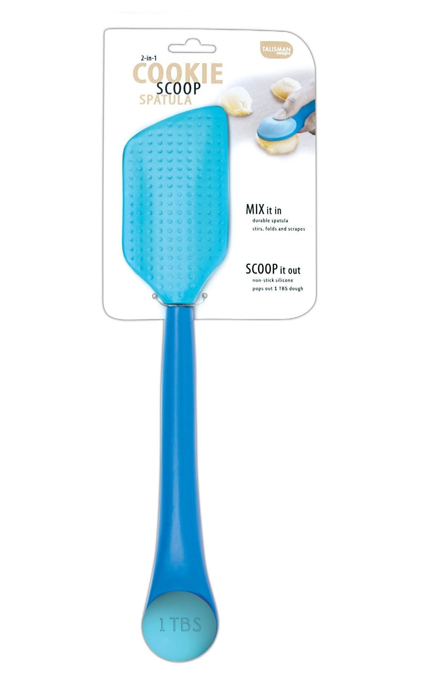 2-in-1 Cookie Scoop and Spatula, Silicone (2-Pack)