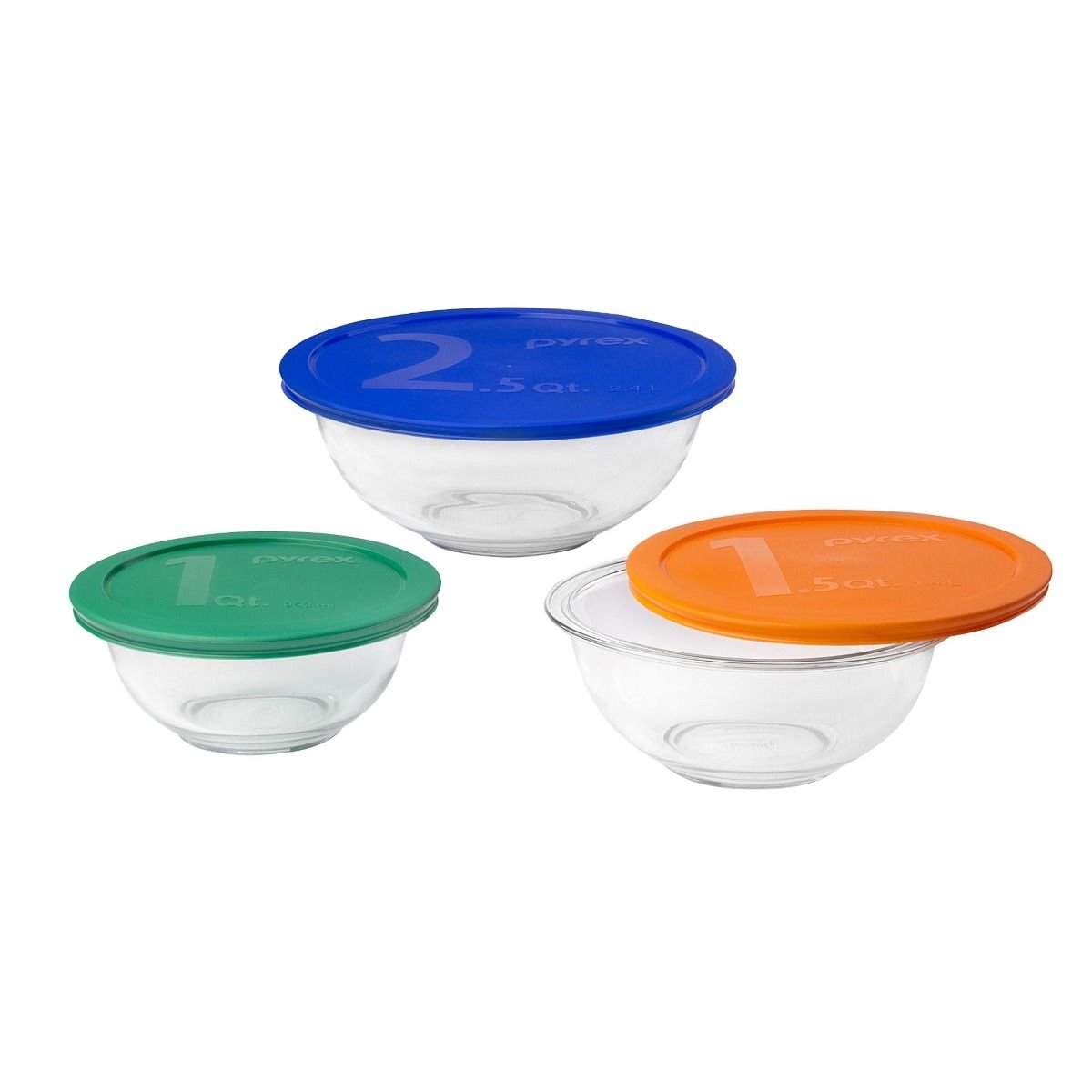 6 Piece Borosilicate Glass Prep Bowl Set with Plastic Lids - 6 Piece - On  Sale - Bed Bath & Beyond - 35324818