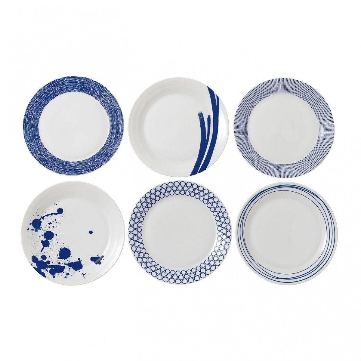 Pacific Blue Tapas Plates (Set of 6)