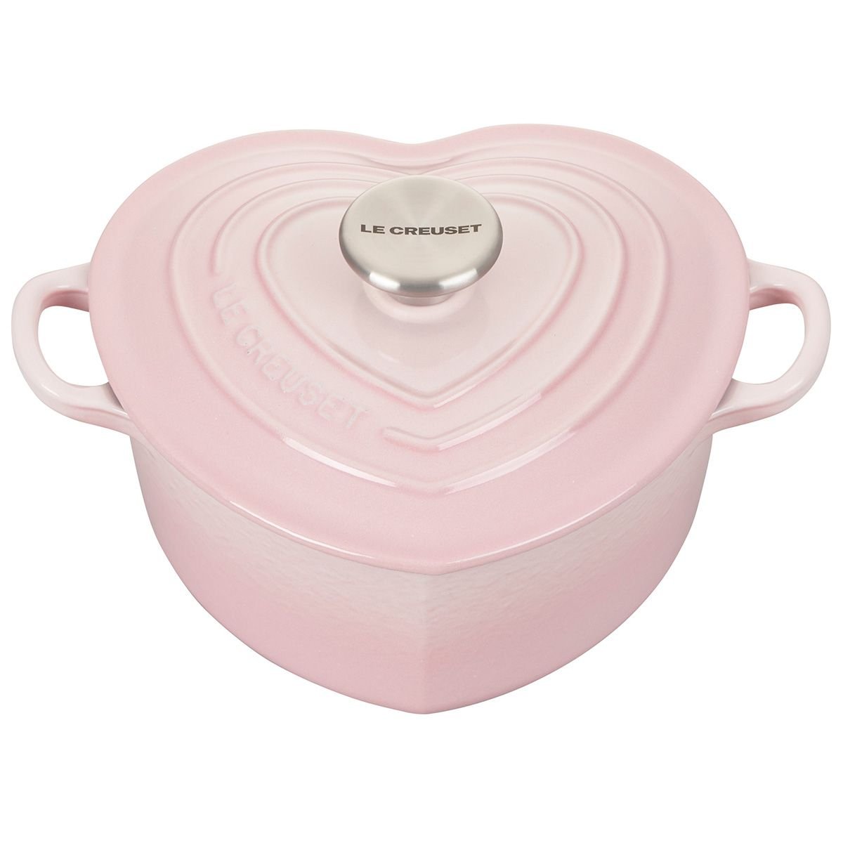 Le Creuset 3.5 Qt. Round Signature Dutch Oven with Stainless Steel Heart  Knob | Cerise/Cherry Red