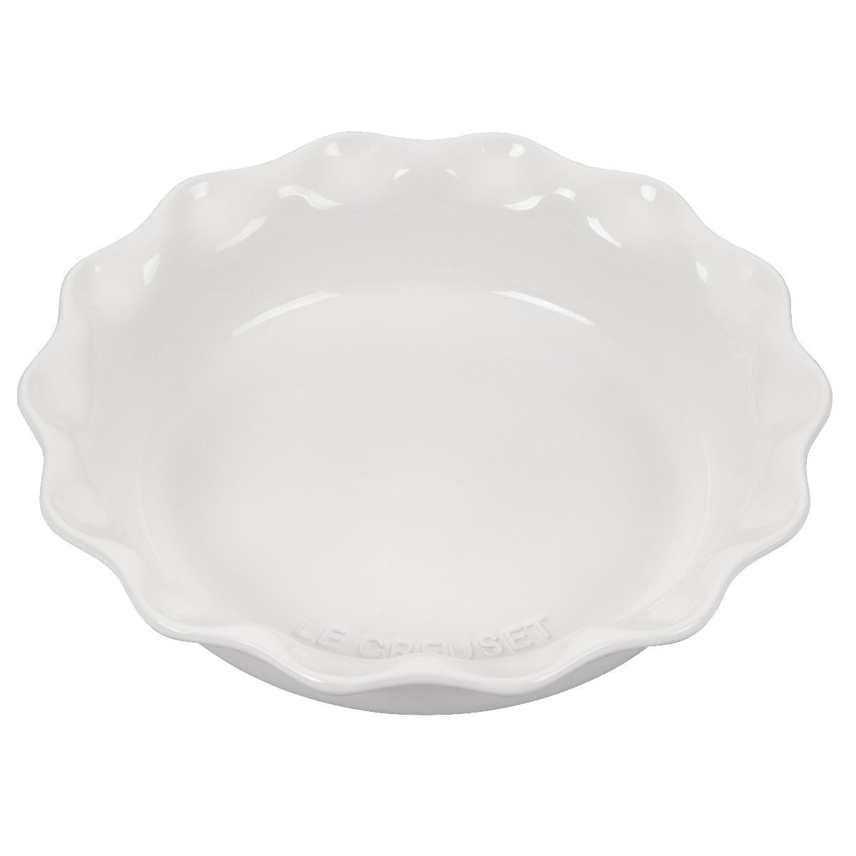  Le Creuset Stoneware 9 Heritage Pie Dish, White: Home & Kitchen