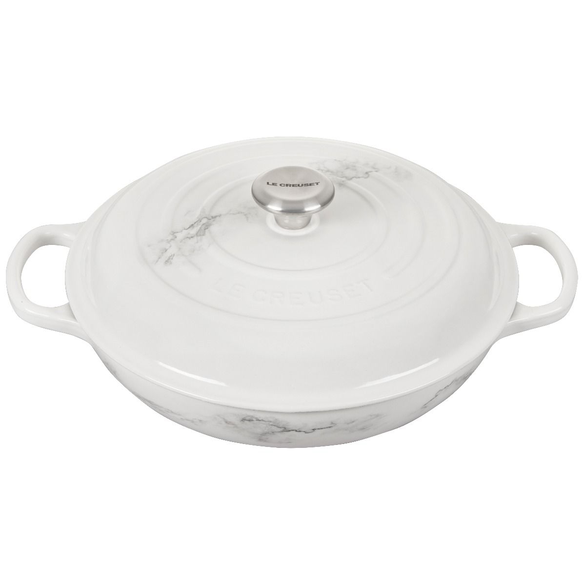 4.5-Quart Enameled Coated Oval Braiser with Stainless Steel Lid