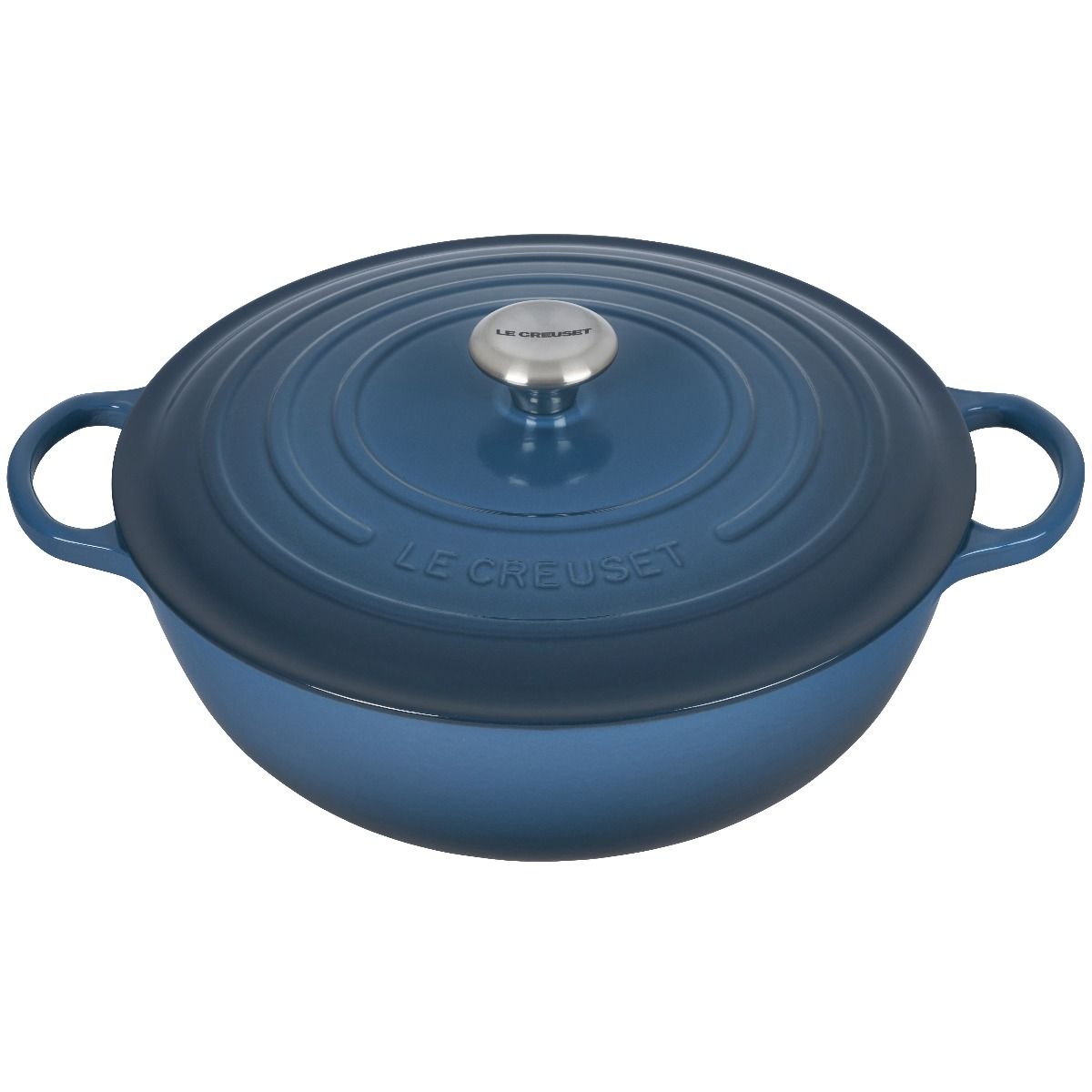 Emile Henry Sublime Round Dutch Oven, Stewpot, 4 Quart, Indigo