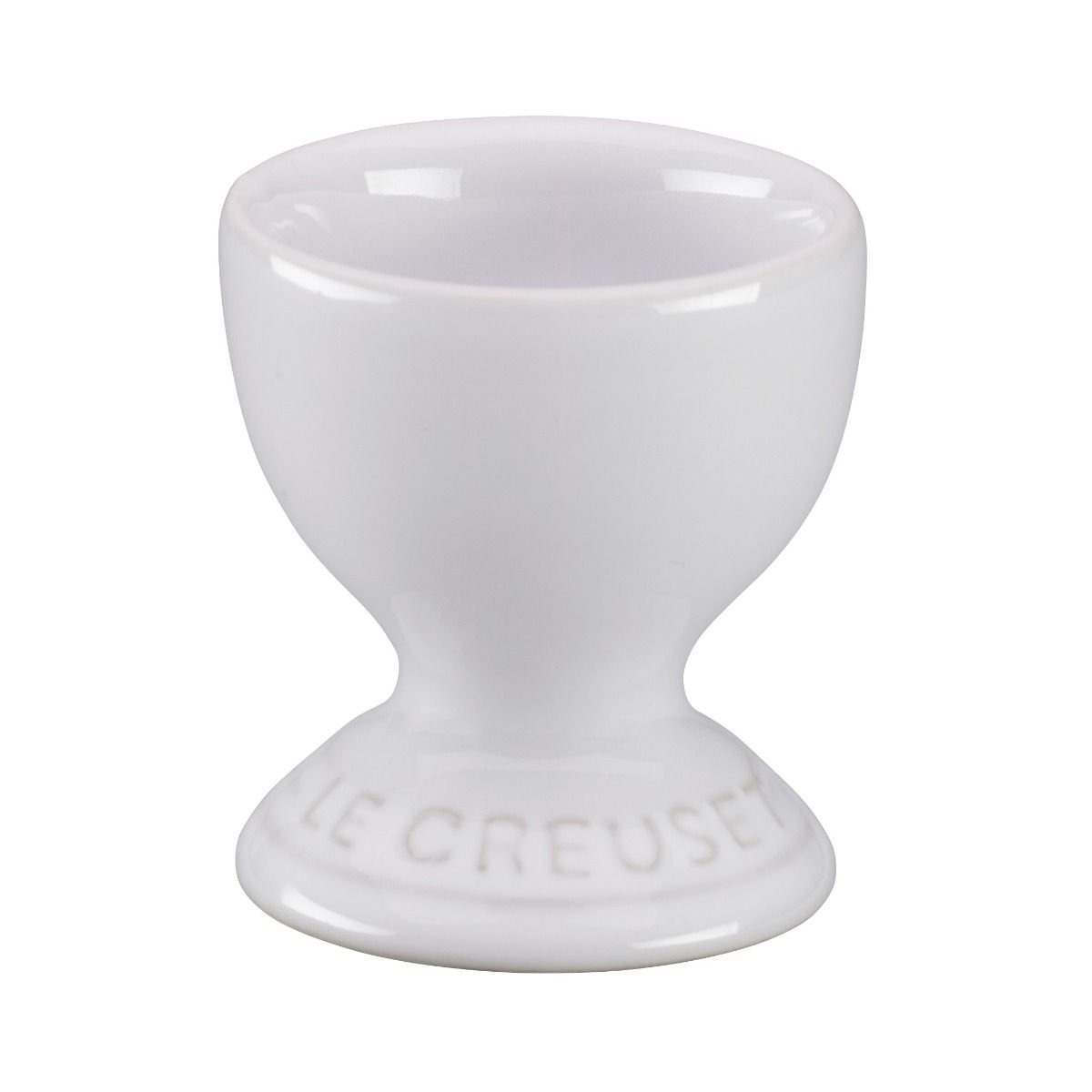 Double Soft Boiled Egg Cup With Attached Plate, Ceramic Egg Cup