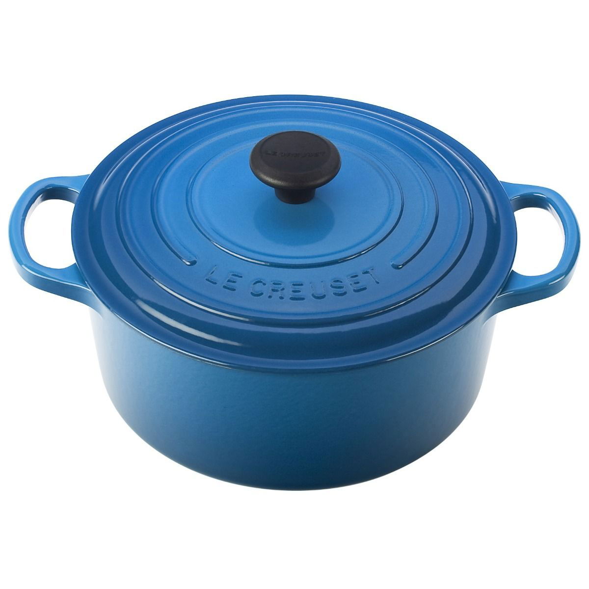 4.5 Qt. Round Signature Dutch Oven (Marseille Blue), Le Creuset