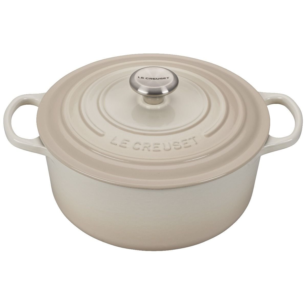 Round French Oven 5.5 qt. Meringue Enameled Cast Iron | Le Creuset | Everything