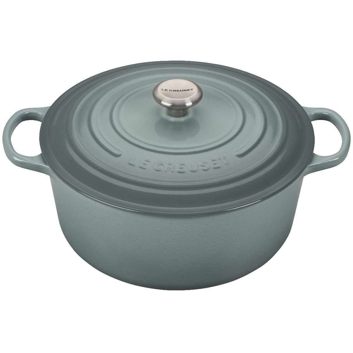  Cuisinart Cast Iron Casserole, 5.5 Qt Oval Covered, Enameled  Provencial Blue: Dutch Oven: Home & Kitchen