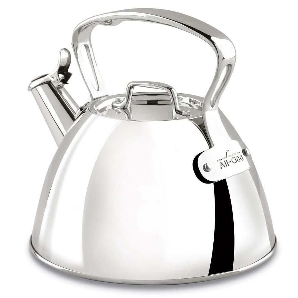 All-Clad Stainless Steel Whistling Tea Kettle, Quarts