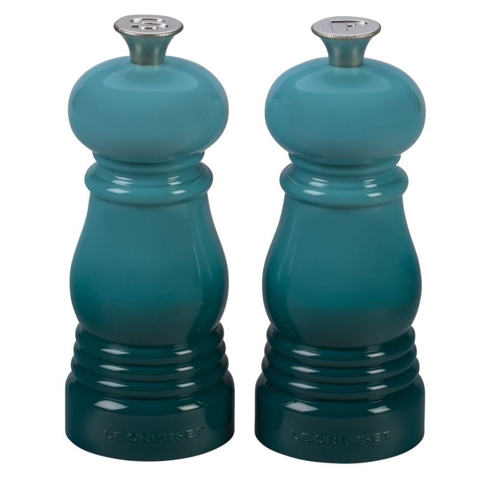 Petite Salt and Pepper Mill Set - Caribbean Blue | Le