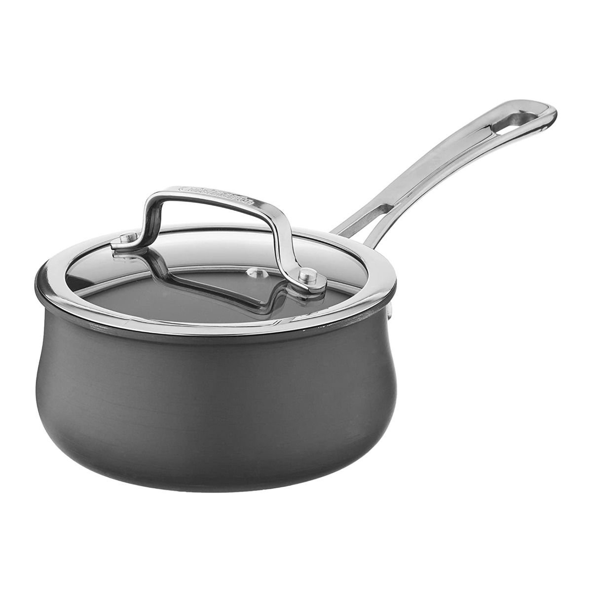 Swiss Diamond Hard Anodized Induction Sauce Pan With Tempered