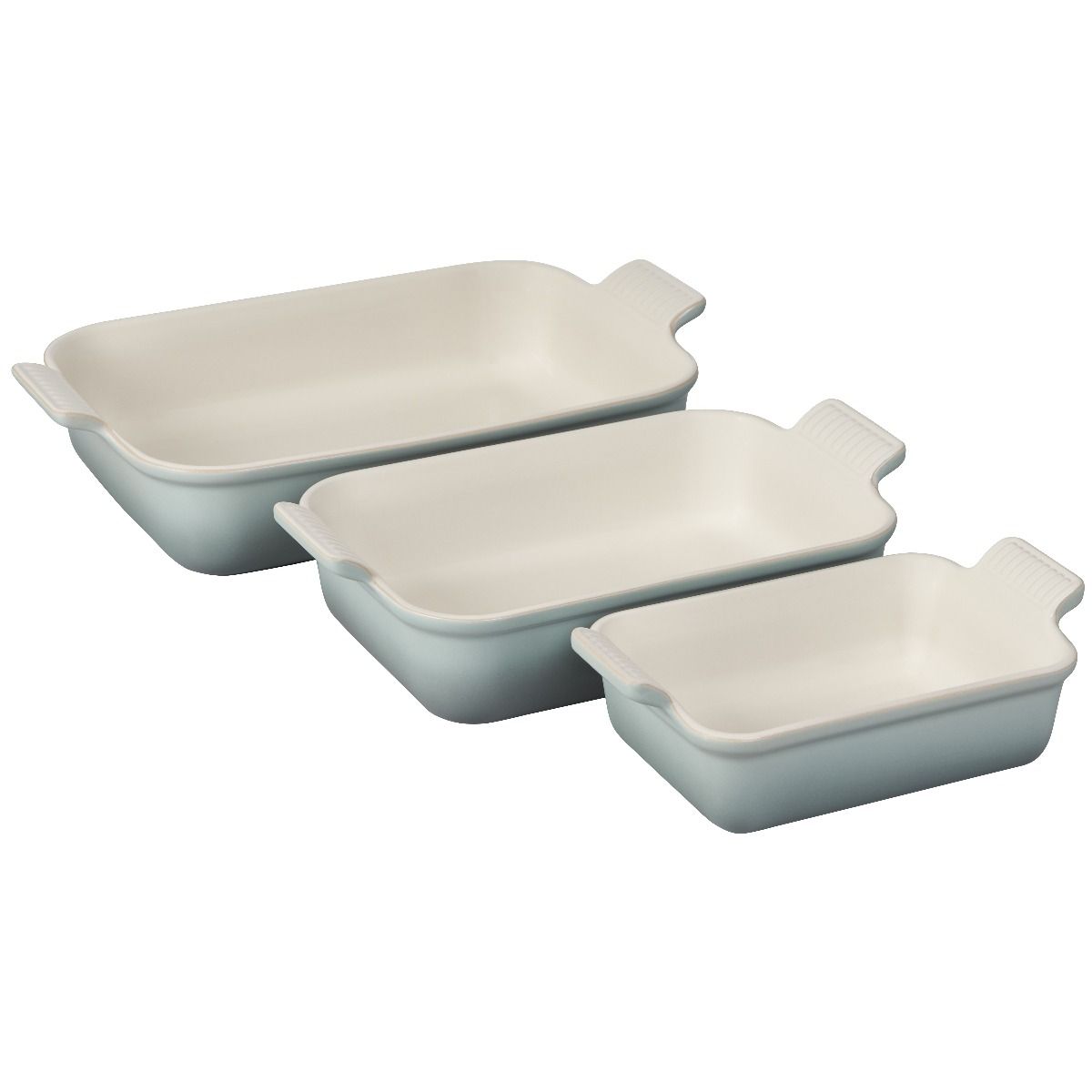 Rachael Ray Nonstick Bakeware Cookie Pan Set 3-Piece Gray with Sea Salt Gray S