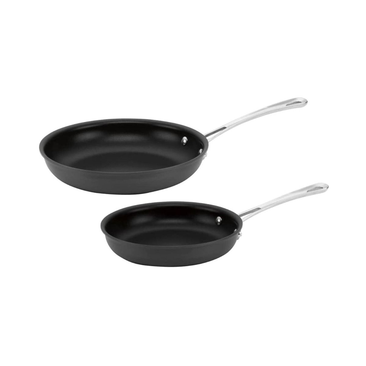 Cuisinart Dishwasher Safe Hard-Anodized 12-Inch Open Skillet with Helper  Handle