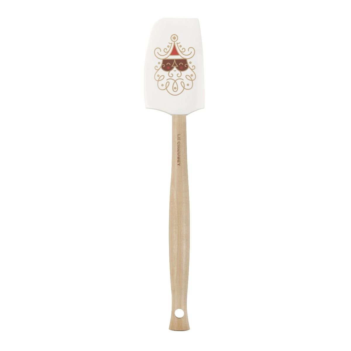 Cheer Collection 12 Piece Silicone Spatula Set with Wooden Handles