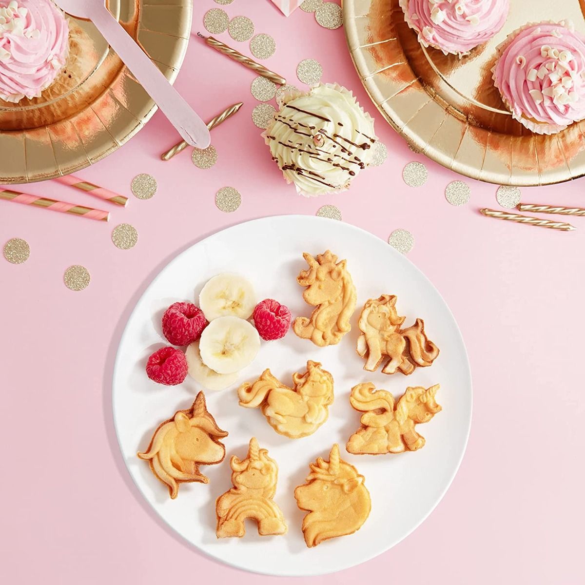 CucinaPro Waffle Wow! Waffle Maker | Unicorn Party