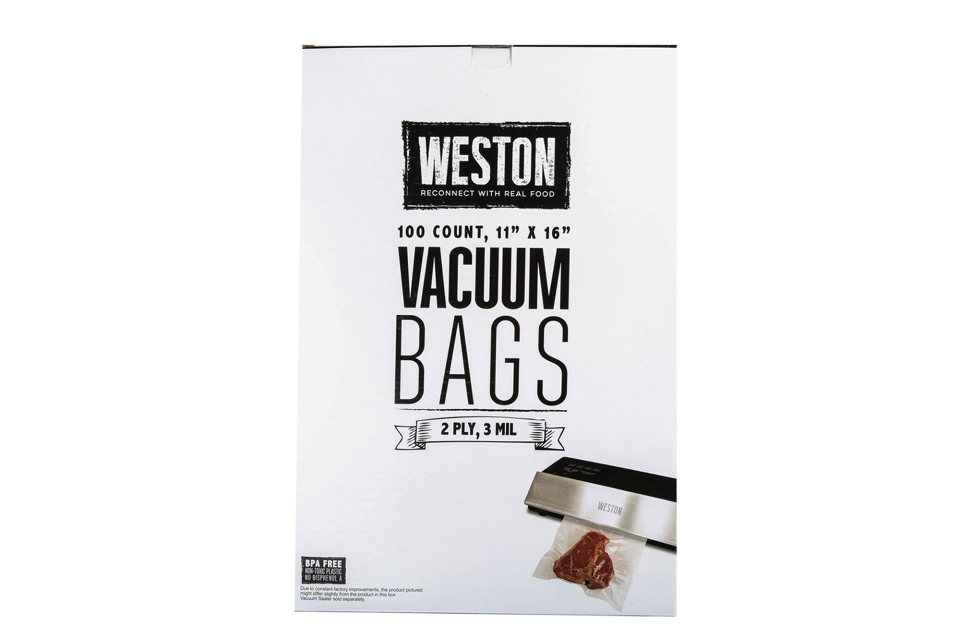 Weston 11 X 16 Gallon Vacuum Bags 100 Ct Box 30-0102-W