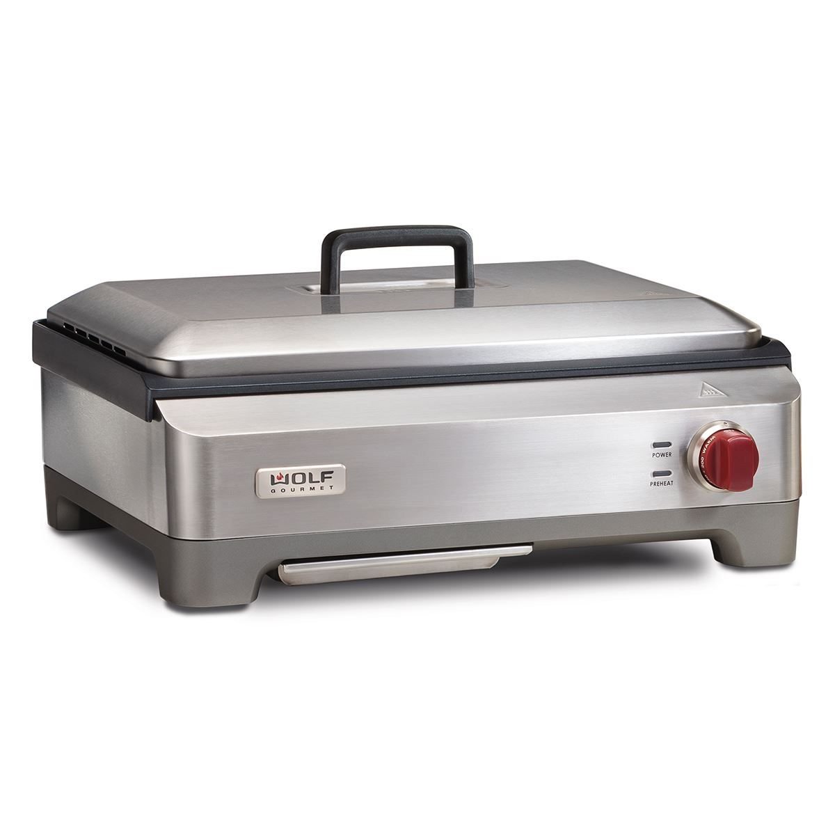 Wolf Gourmet 17'' Non Stick Electric Grill with Lid & Reviews