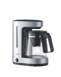  image shows Zojirushi ZUTTO Pour Over Coffee Maker | Silver against a blank, white background