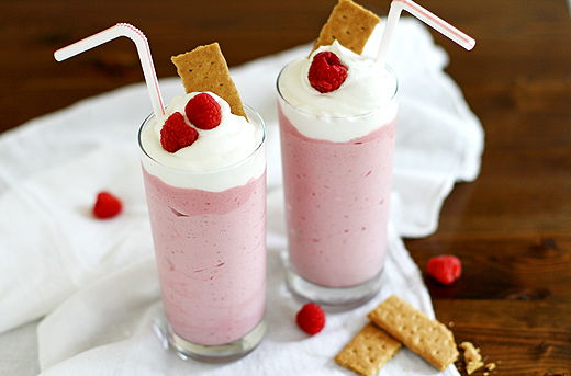 KitchenAid's Raspberry Cheesecake Milkshakes