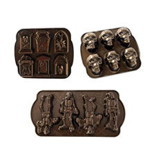 Nordic Ware Haunted Halloween Cakelet Pan Trio
