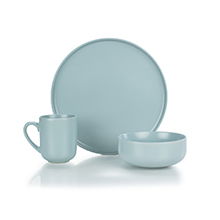 Everything Kitchens Modern Flat Dinnerware | Dusty Blue