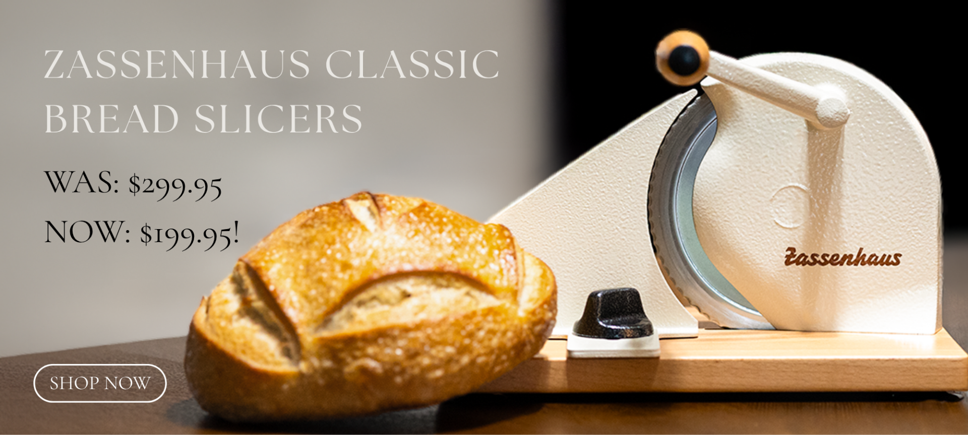 Zassenhaus Classic Bread Slicers Was 229.95 dollars and Now 199.95 dollars
