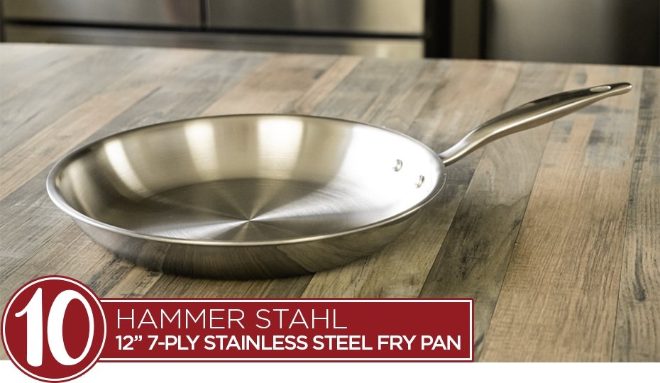 Hammer Stahl Heritage Steel Multi-Ply 8 Quart Family Saute Pan with Lid