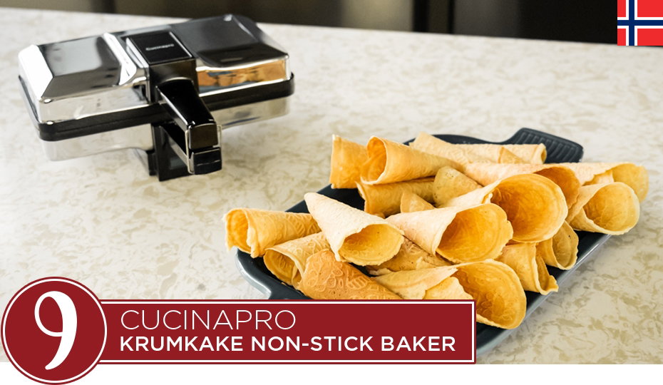 Top Kitchen Gifts -  #9 CucuinaPro Krumkake Non-stick Baker