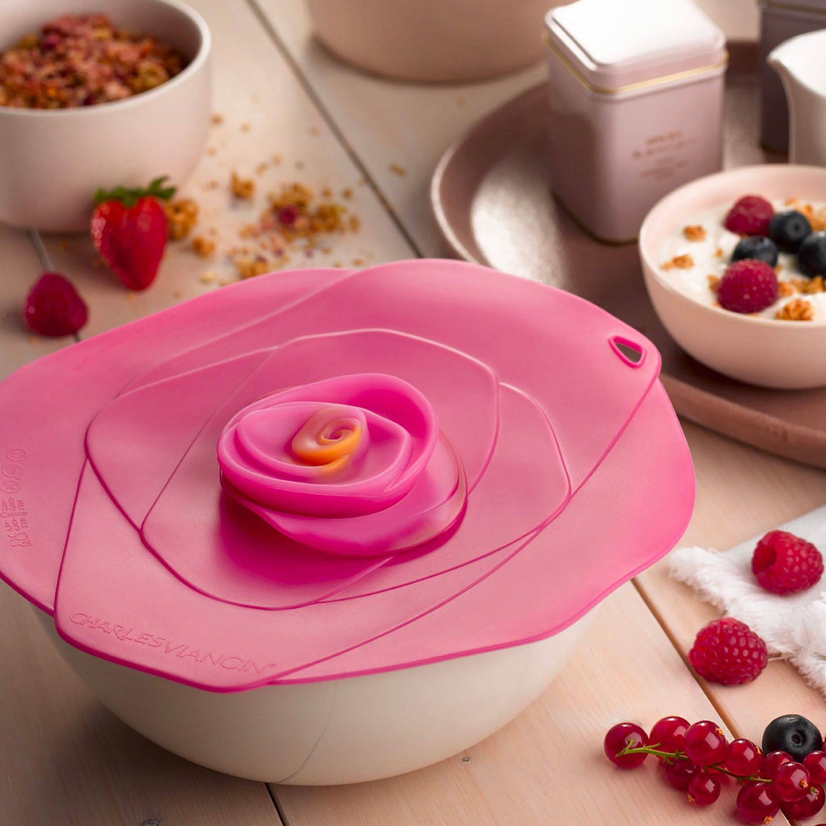 Charles Viancin Rose Lids
