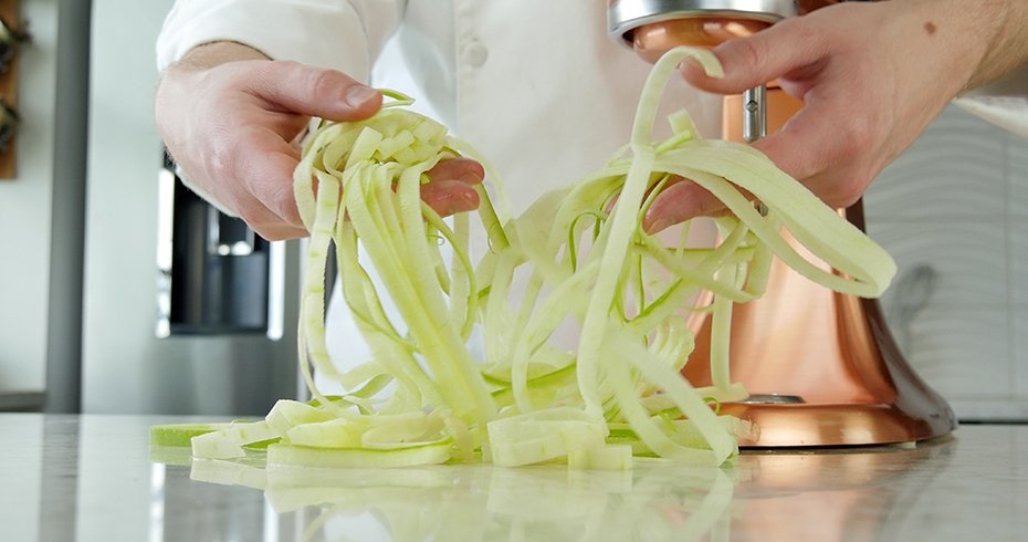 Apple Tart KitchenAid Sheet Cutter Recipe Noodle Blade  - Apple Noodles