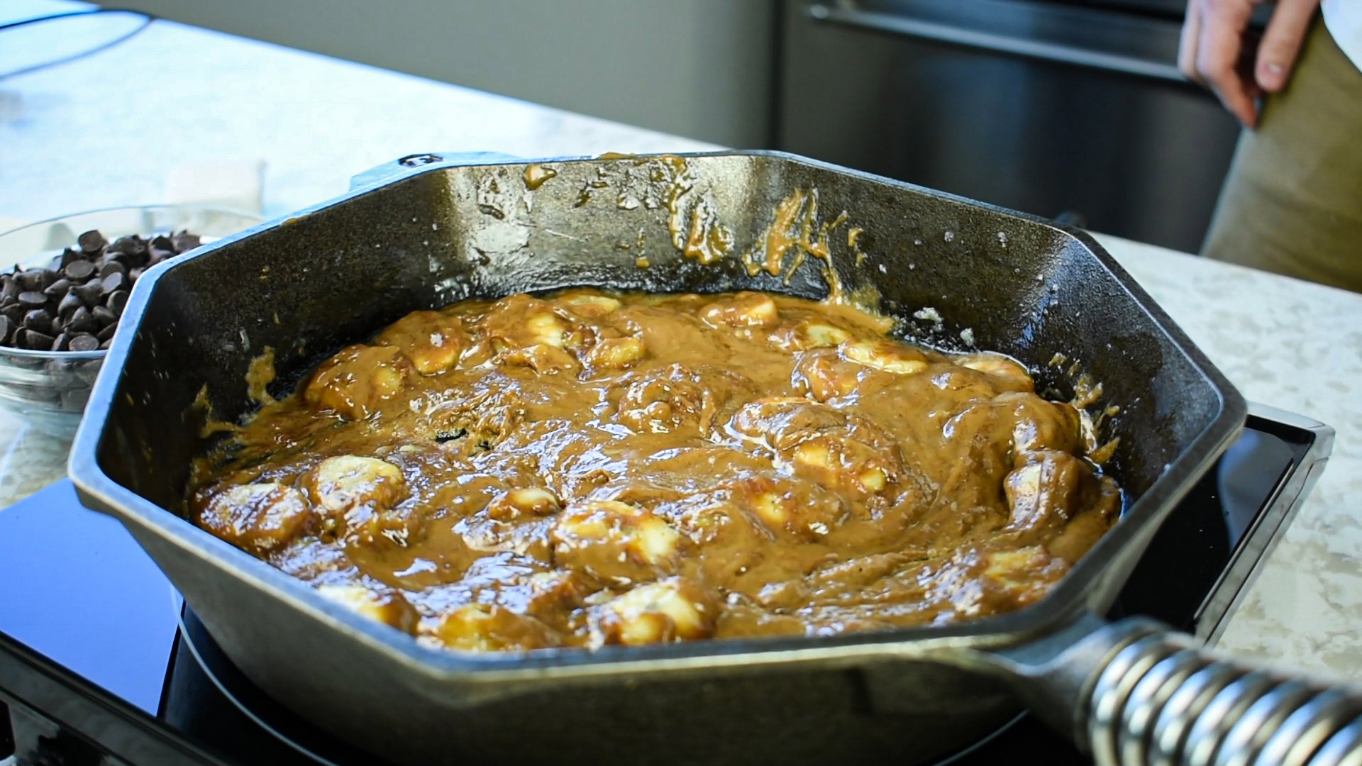 Banana Cookie Butter S'mores Skillet Dip Recipe Finex