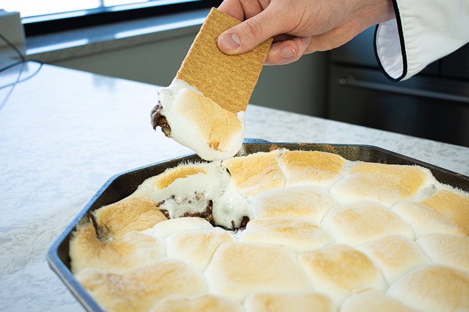 Banana Cookie Butter S'mores Skillet Dip Recipe