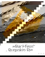 Fresh Pumpkin Pie real Fresh Pumpkin Pie