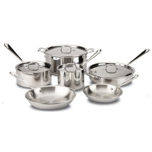 All-Clad 10pc Stainless Steel Cookware Set