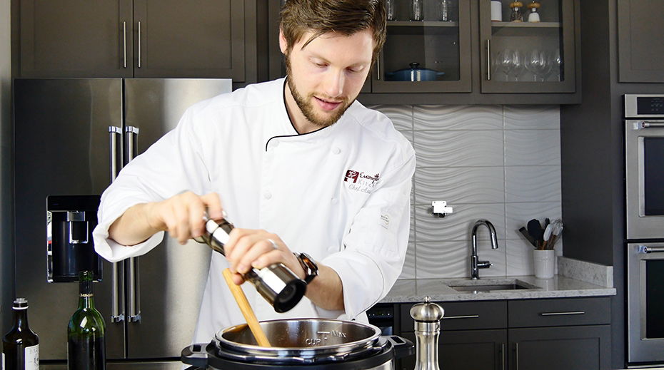 Chef Austin Merath Featuring a Pepper Mill