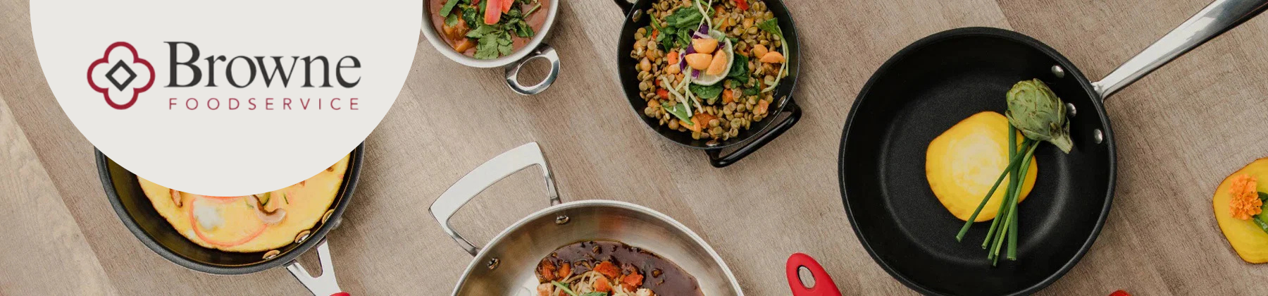 Photo of Browne Foodservice Cookware on a Table