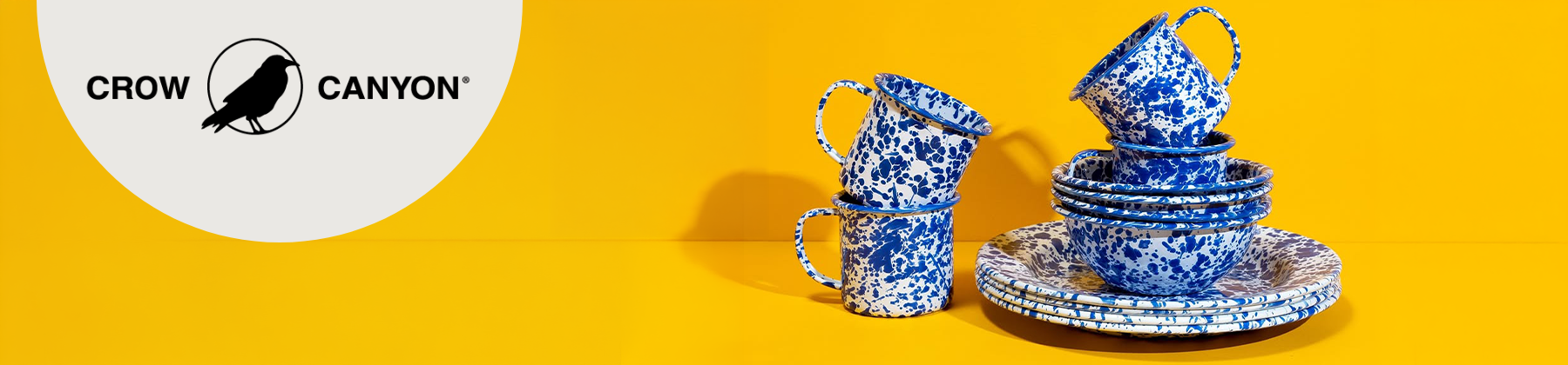 Photo of Crow Canyon enameled dinnerware.