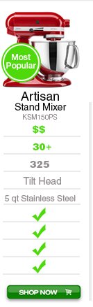 5-Qt Artisan Stand Mixer (Contour Silver) + FE