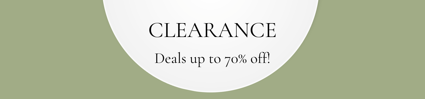 Clearance Banner