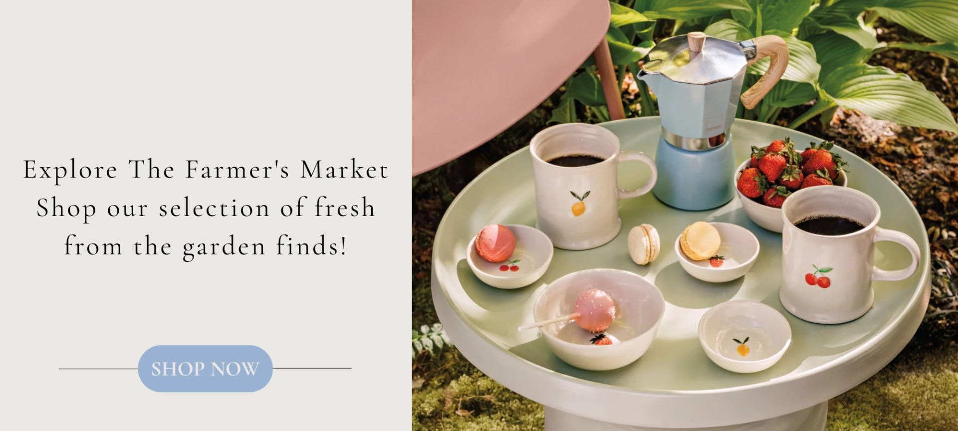 Explore The Farmers Market Shop our selection of fresh from the garden finds!