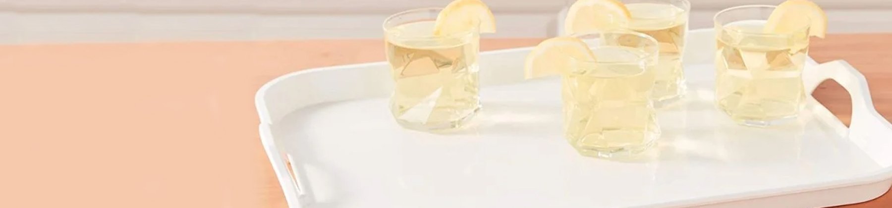 Photo of Gourmac white  drink tray.