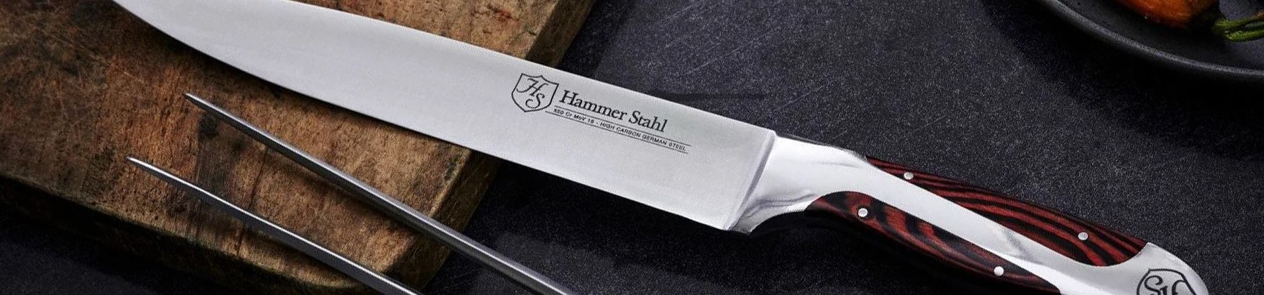 Photo of Hammer Stahl carving and slicing knives.