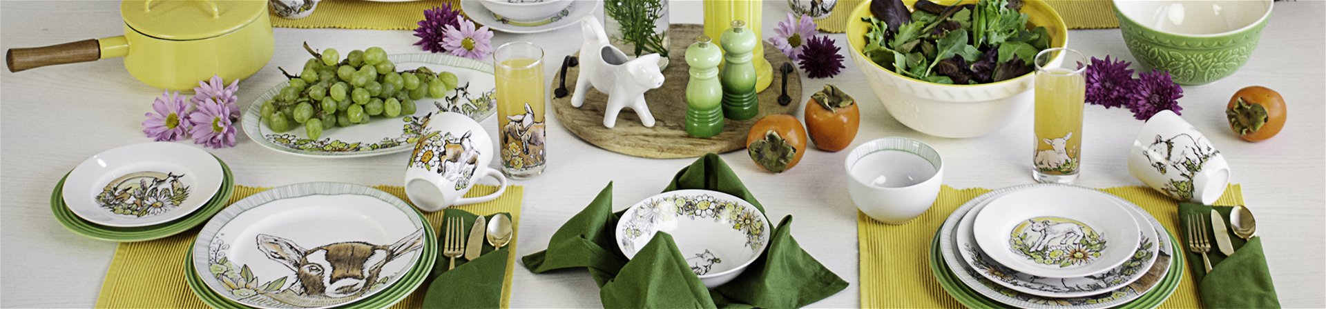 Photo of Barnyard Baby Animals collection tabletop.