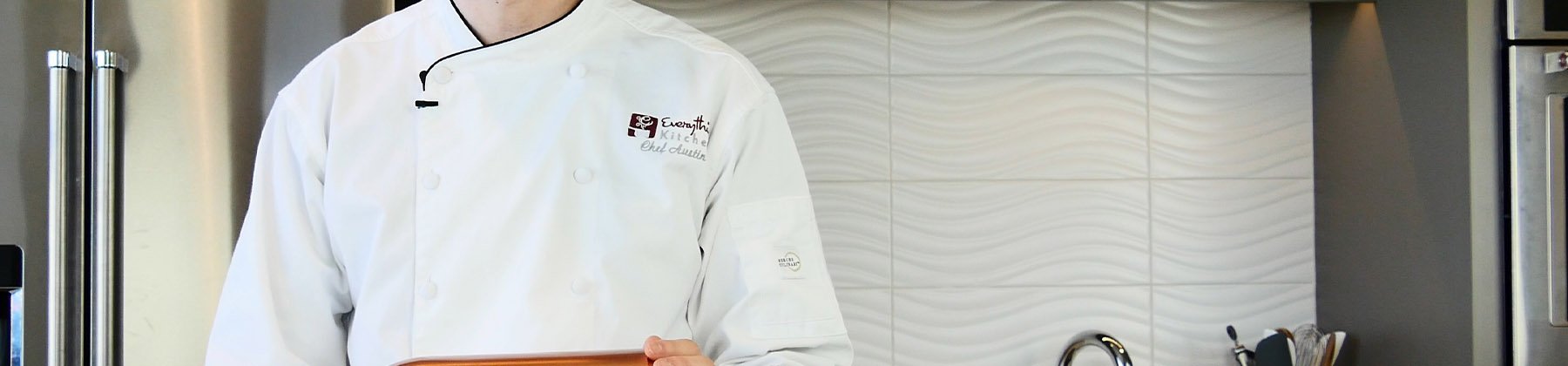Photo of commercial chef apparel.