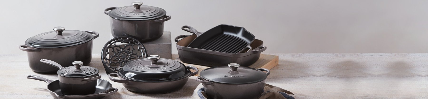 Photo of stainless steel cookware.