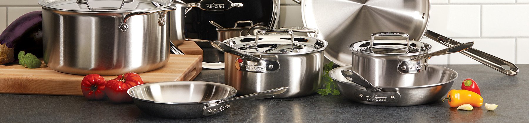 All-Clad d5 Stainless-Steel 10-Piece Cookware Set