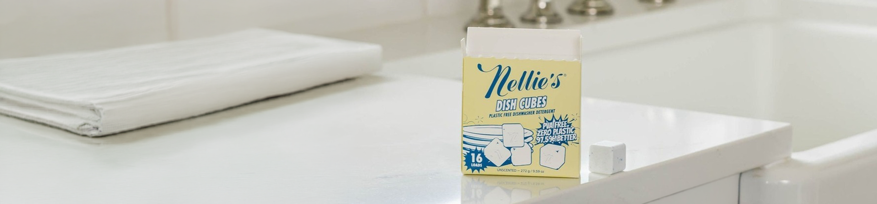Photo of Everything Kitchens exclusive cleaning supplies, cutting board oil, and other soaps.