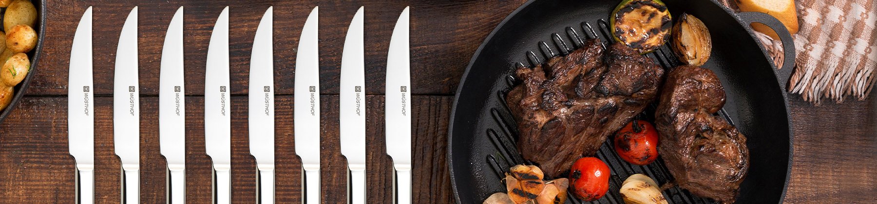 Photo of steak knife sets.