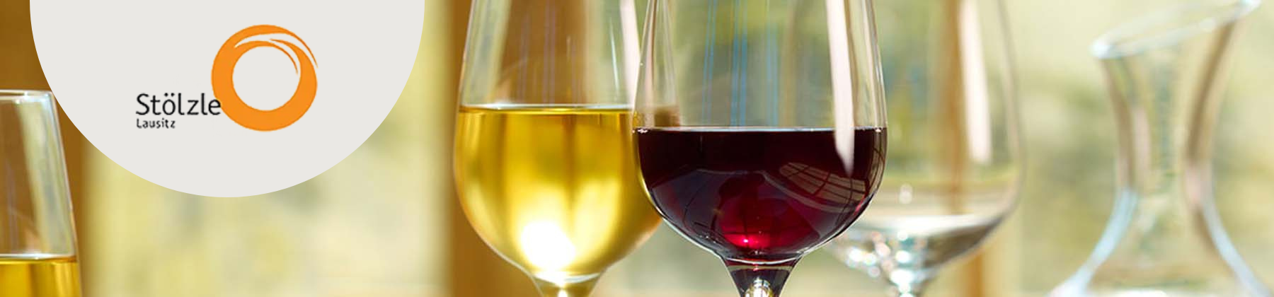 Photo of Stolzle wine glassware.
