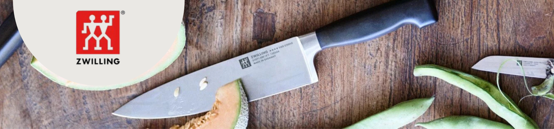 Photo of Zwilling Cutlery surrounded by asparagus