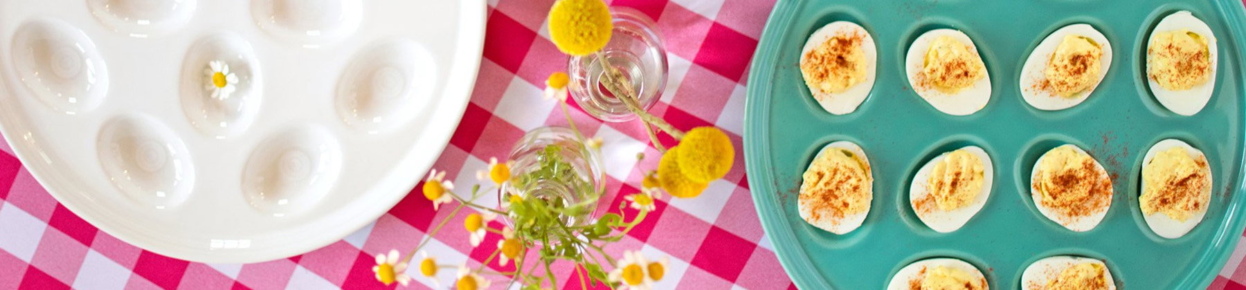 Photo of Fiesta egg trays.